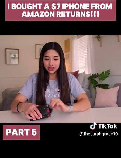 I Bought a $7 iPhone From Amazon Returns!!! (Part 5) #sarahgrace #vlogs #foryoupage #fyp #foryou