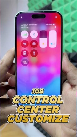 Iphone 15/16 Control Center Customization 🔥#Shorts #youtubeshorts #iphone #ios #tipsandtricks