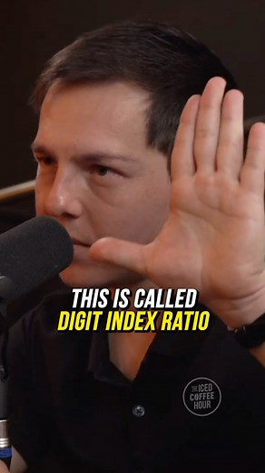 The Iced Coffee Hour Podcast 🧊☕️ on Instagram: "How To Check Testosterone Levels Using Your Hand"