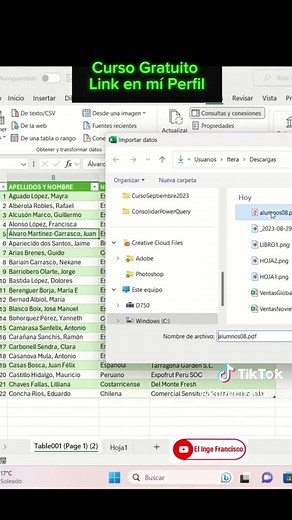 Curso gratuito de Excel: Inscríbete ahora