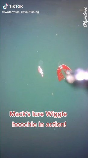 Pee Wee Wiggle Hoochie Sling Blade in action 🔥(via Calvin Fuss) | Mack's Lure