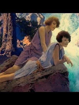 Maxfield Parrish Romantic Landscapes: Animated Examples