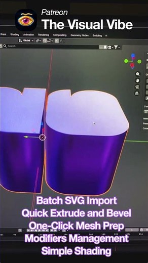 Simple 3D Icons from SVG in Blender – New Add-on!