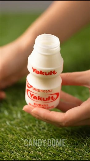 ASMR Yakult Unwrapping✨ Satisfying Probiotic Drink Sounds | Relaxing Close-Up #relax