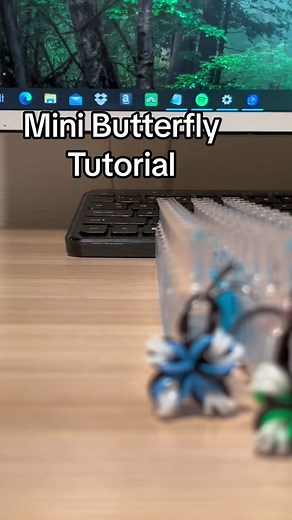 Mini Butterfly Tutorial 🦋 #rainbowloom #tutorial #fyp #viral