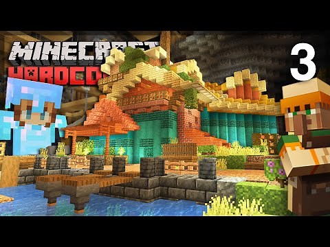 The 1.18 Cave Town Grows! | Minecraft Hardcore 1.18: Episode 3