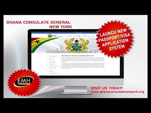 Ghana Consulate General New York Online Visa and Passport Application System