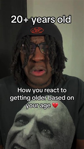How you react to getting older based on your age 💔 #fyp #foryou #explorepage #zayynelly