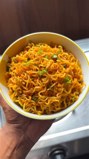 Mauje's Food on Instagram: "Lemon Garlic Maggi🔥 Visit YouTube Channel Link In Bio*** Ingredients : - Water - Maggi Noodles - Oil - Cumin Seeds - Garlic - Green Chilli - Kashmiri Red Chilli Powder - Salt - Garam Masala - Maggi Masala - Lemon Juice - Coriander Enjoy 👍 For Full Recipe 👇 Comment ‘’Full Recipe’’ Or DM ‘’Full Recipe’’ Follow @maujes.food For More Recipes . . #LemonGarlicMaggi #LemonCorianderMaggi #Maggi #GarlicMaggi #MasalaMaggi #MaggiMasala #MaggiLover #MaujesFood"