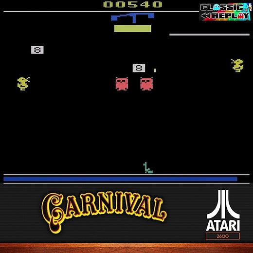 88K views · 1.2K reactions | Arcade perfection on the Atari 2600! Carnival #carnival #atari #atari2600 #retrogaming #videogames | Classic Replay | Facebook
