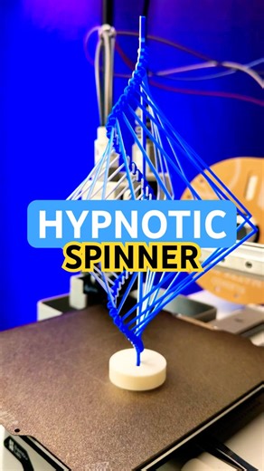 3D Printing Hypnotic Square Spinner