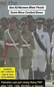 Join #Army #Navy #PAF Captain after 12th FSc ICS, BSc BS or Master's in any subject or fields (Females Only) 🇵🇰 Apply Now ! On-line Registration Open for #PakistanNavy #PakistanAirForce & #PakistanArmy ⚔️ Follow: Join Army Paf Navy - AFNS LCC MC GDMO 🏆 Every year our 1000's of female students join #Army #Navy #PAF, they are trained & prepared by Forces Academy ☎️ 0317-4384181 ✅ Pakistan Army 1. Women can join the Pakistan Army as officers through the Lady Cadet Course (LCC), Army Nursing (AFN