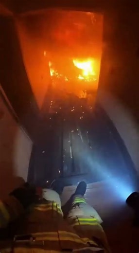 Firefighter Stops Just in Time as Floor Gives Way 🔥 POV #emergencypov #pov