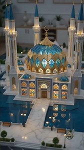 DIY Miniature Al-Jabbar Mosque Construction ✨ #shorts
