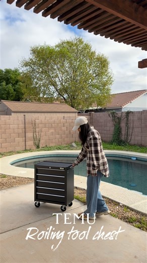 Gofran Ahmed on Instagram: "This Tool storage cabinet with wheels, Smart storage that moves with you. Functional, sleek, and built to organize from @shoptemu 🛠️🪛🪚 kcf3996 on TEMU App to get the items! #temubaes #temustyle #temu #temufinds #shoptemu"