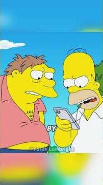 A car accident occurred at the Simpson family's #cartoon #thesimpons