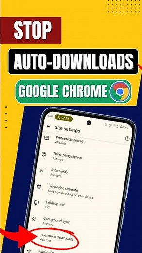 How To Stop Auto-Download On Google Chrome #shorts #googlechrome