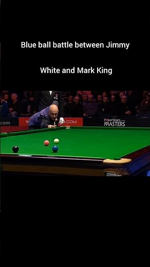 Blue ball battle between Mark King and Jimmy White#snookerbattle