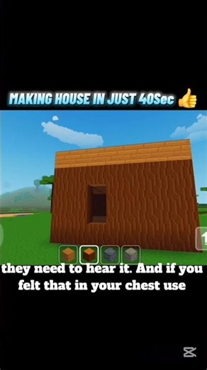 Making House In Minecraft 🔥| 40sec #minecraft #house #sad