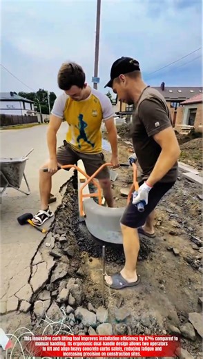 Innovative Concrete Curb Lifting Tool: Best Ergonomic System for Efficient Installation