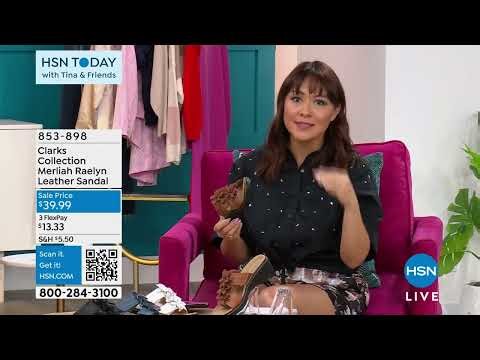 Clarks Collection Merliah Raelyn Leather Wedge Sandal