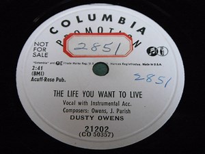 Dusty Owens - Hello, Operator / The Life You Want To Live