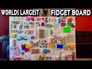ASMR🌎Worlds Largest Fidget Board🌏Tapping-Scratching & More