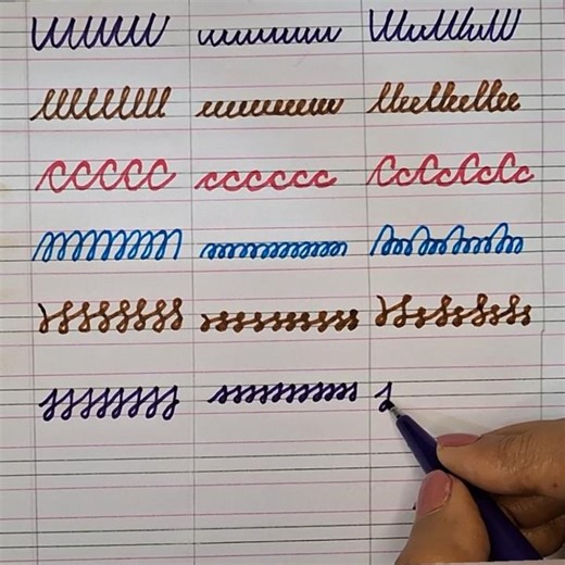 Basic cursive strokes for beginners #Basic strokes #cursive writing tutorial #ytshorts #viralshorts