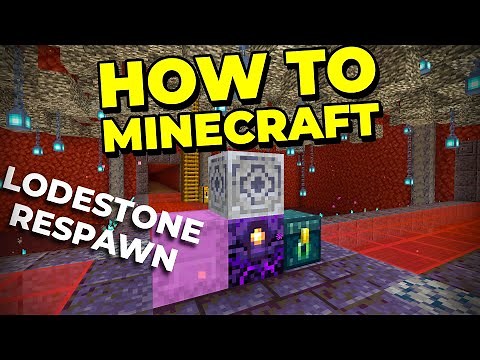 How to Make a Lodestone and Respawn Anchor - How to Minecraft #52