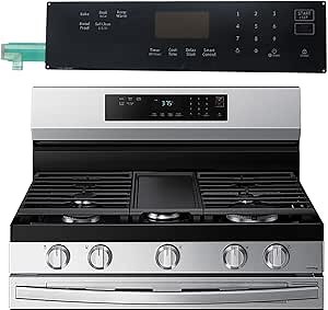 Upgraded DG96-00850D Range Membrane Switch Touchpad Control Panel Compatible with Samsung Gas Ranges Ovens, Replaces AP7032883, PS16634292, EAP16634292,for NX60A6311SS,NX60A6311SG