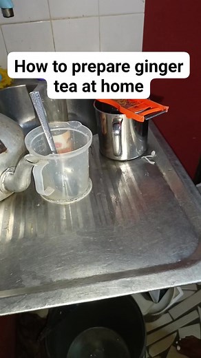 How to prepare ginger tea at home #viralreels #viralvideo | Nurse Mfon