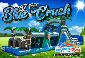 Blue Crush Obstacle Course Water Rental | BounceHouseAtlanta