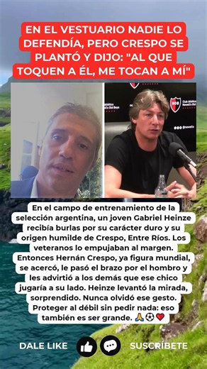 Hernán Crespo era una figura mundial, pero eligió defender al que nadie miraba