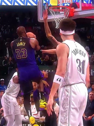 40 Year Old LeBron James Poster Dunk Slow Motion!