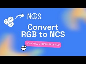 How to convert RGB colors to NCS format