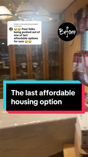 Replying to @Boopbadoopaloop Not only am I providing affordable housing but I literally saved the previous owner of this mobile home from having an eviction on her record. She called me because the park was evicting her and needed to sell by the end of the month or else she would have to just walk away from her home. I gave her $8k cash which she was extremely grateful for AND she was able to find an apartment to rent which she would have been able to do with an eviction. #realestateinvestingfor