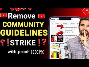 How to Remove Community Guideline Strike in 2024 | Appeal Community Guideline Strike