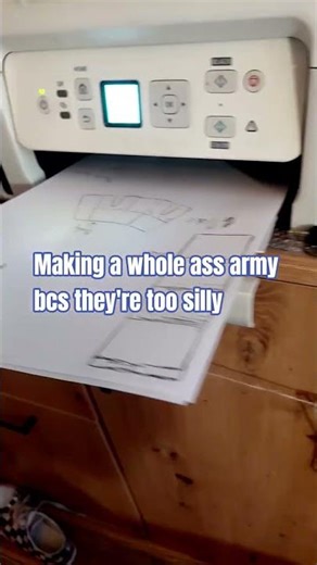 so silly xd #fypシ #fypシ゚viral #papercraft #figurines #oc #printer #handmade