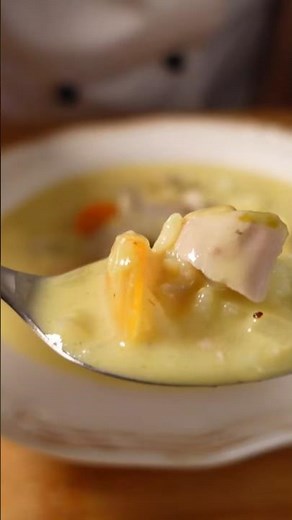 Greek chicken avgolemono soup - no cream #greek_cuisine #food #recipe