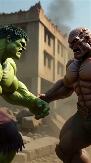 hulk vs abomination fight #avangers #halku #shorts #viral #tranding #abomination #mcu #ai