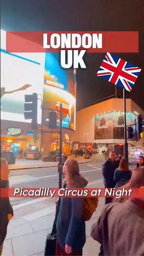 Piccadilly Circus at Night 🇬🇧✨ | London’s Brightest Lights #london #travel #europe #england