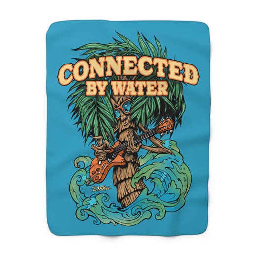 Sherpa Fleece Blanket - Island Jams Cozy Throw