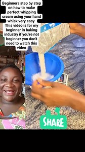 33K views · 654 reactions | Beginners step by step on how to make perfect whipping cream using your hand whisk This video is for my beginner in baking industry if you're not beginner you don't need to watch this video | Irresistiblecake/funnyv | Facebook
