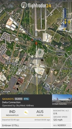Tracking: Embraer E175LL Delta Connection Landing at AUSTIN Airport.