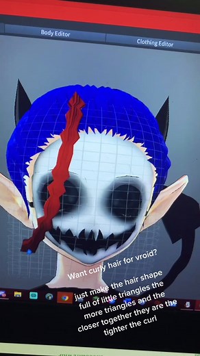 Vroid Hair Shape Experimentation