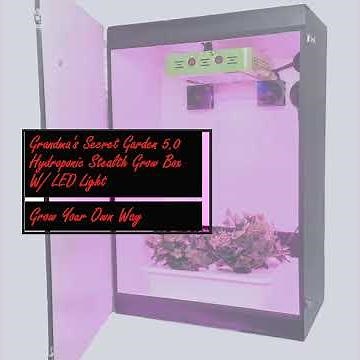 DEALZER GRANDMA'S SECRET GARDEN HYDROPONIC STEALTH GROW BOX