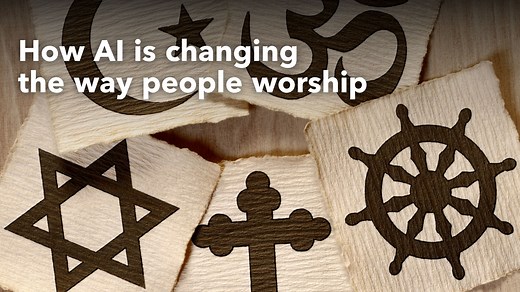 AI is fundamentally changing the way people work — but also, how they worship. James Cham explains the connection between religion and AI. Watch AI IRL Wednesdays on the Bloomberg App (8:30pmET) & Bloomberg TV (10:30pmET) https://trib.al/XdGnzvY | Bloomberg