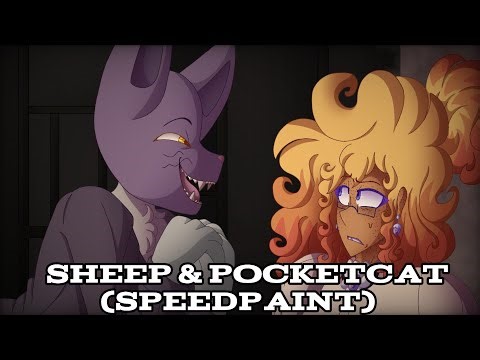 Sheep & Pocketcat (Speedpaint)