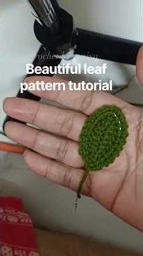 beautiful crochet rose leaf pattern tutorial #crochet