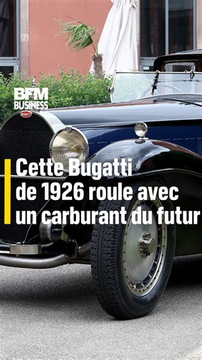 7.4K views · 106 reactions | Cette Bugatti de 1926 roule avec un carburant du futur  La Bugatti Royale coupé Napoléon, modèle conduit par Etore Bugatti en personne il y a 100 ans, ressort du Musée de l'automobile alimentée par un carburant synthétique prometteur pour l'avenir. ️ Nathan Cocquempot | BFM Business | Facebook